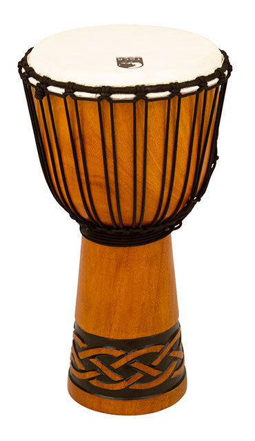 Toca Origins Series Wooden Djembe 10" with Synthetic Head and Celtic Knot Design