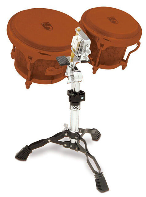 Toca Low Rider Adjustable Bongo Stand with Double-Braced Legs