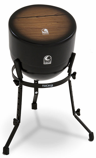 Toca Snare Conga Cajon with Adjustable Stand - Dual Chambered Fiberglass Bowl, Wood Top, Fixed Snare Wires, Ideal for Acoustic Performances