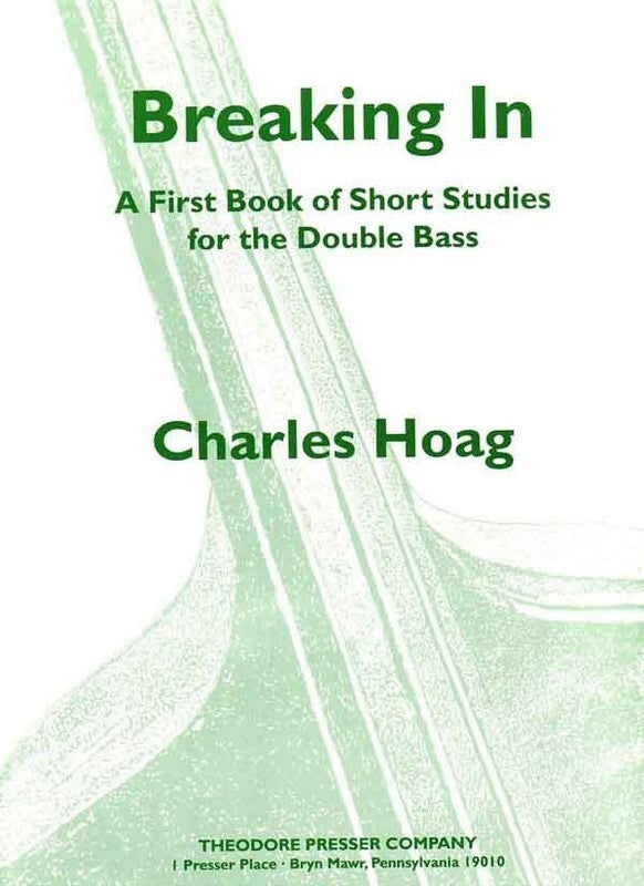 Hoag - Breaking In Short Studies For Double Bass (Softcover Book)
