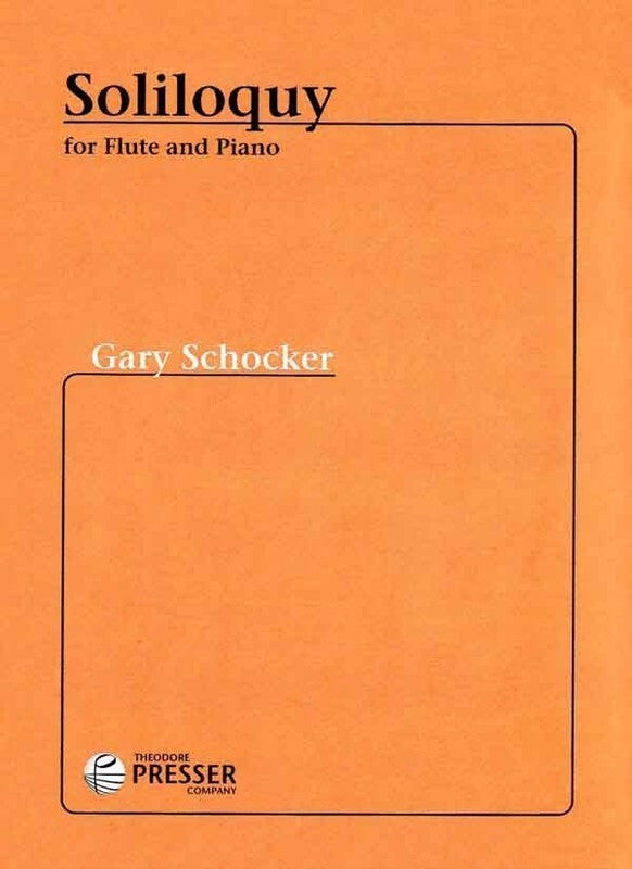 Schocker - Soliloquy For Flute/Piano (Softcover Book)