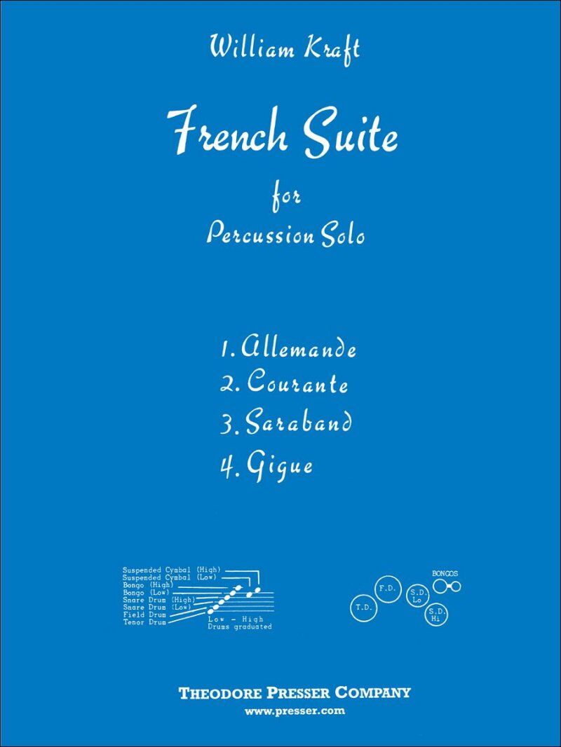 Kraft French Suite for Percussion Solo by William Kraft