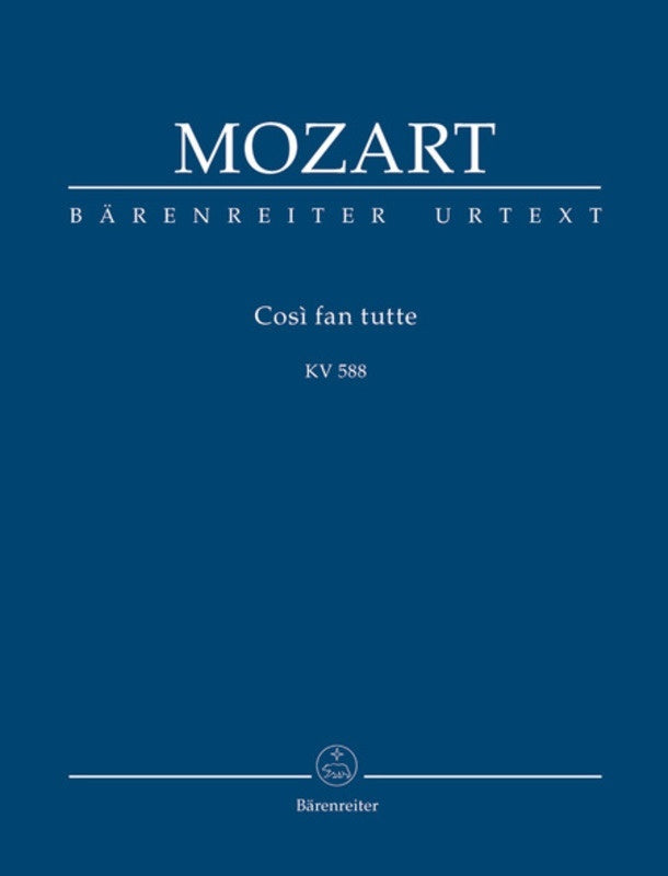 Cosi Fan Tutte Comp K 588 Urtext