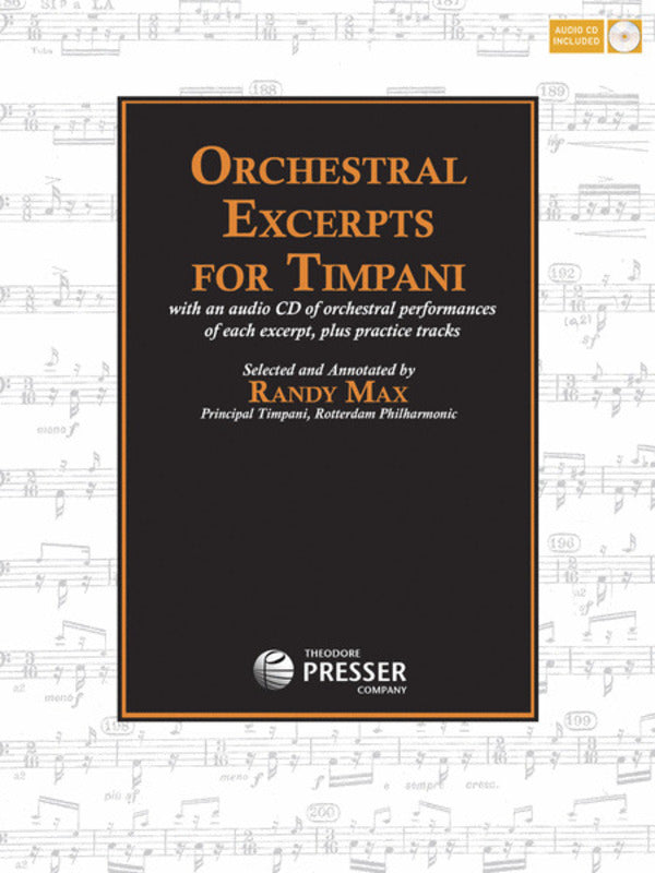 Orchestral Excerpts For Timpani Ed Max Book/CD