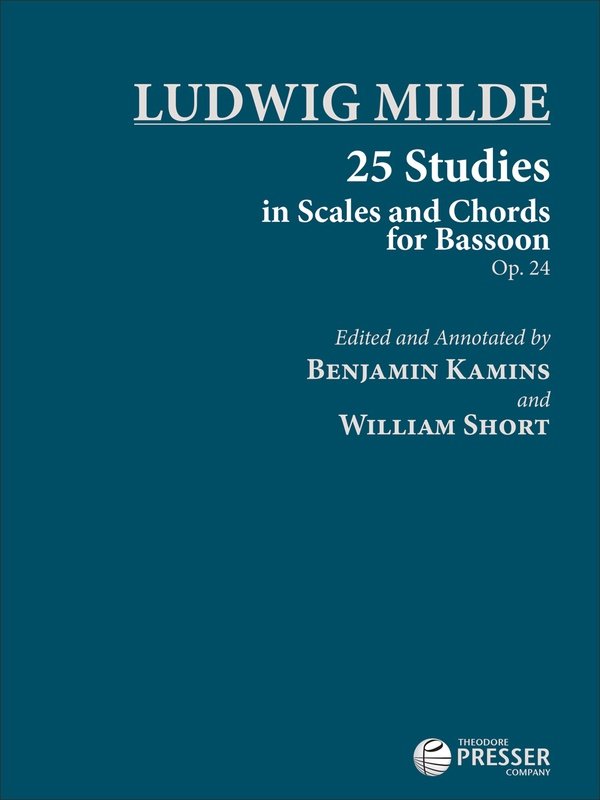 Milde - 25 Studies In Scales And Chords For Bassoon Op 24 (Theodore Presser Company)