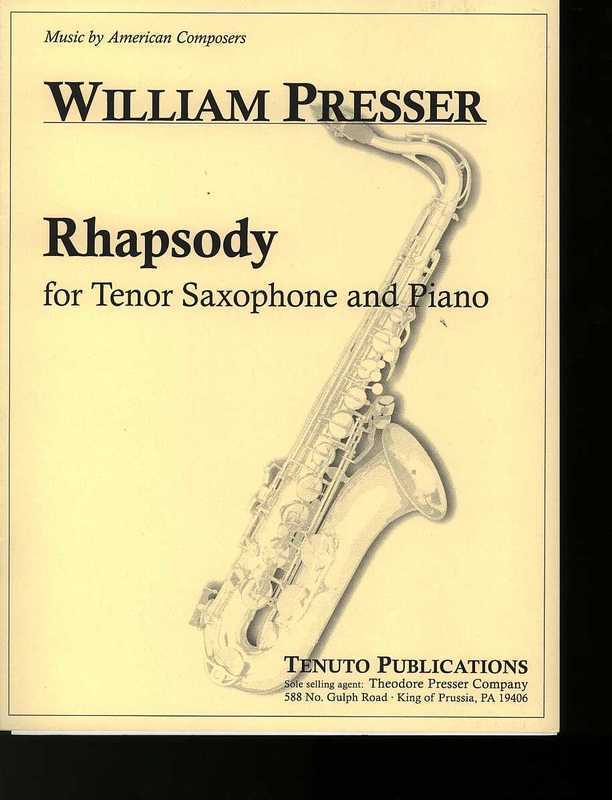 Rhapsody Tenor Sax (Softcover Book)