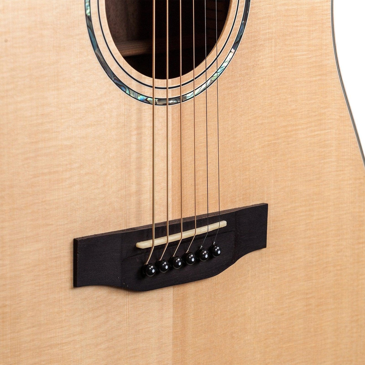 Timberidge TRC-1X(S)-NST '1 Series' Spruce Solid Top Acoustic-Electric Dreadnought Cutaway Guitar with Brad Clark Supernatural Pickup — view 3