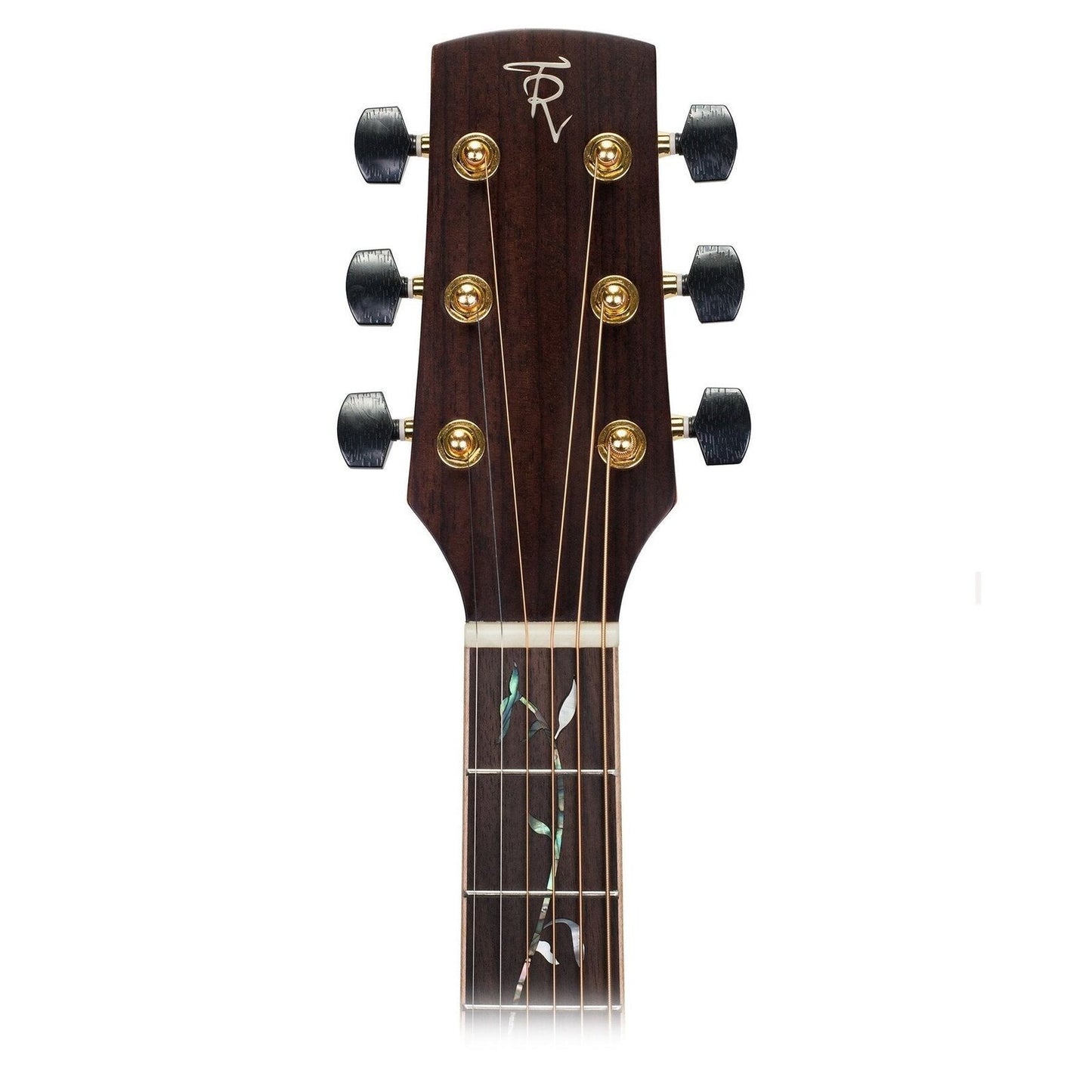 Timberidge TRFC-3TL-NST Left Handed Spruce Solid Top Acoustic-Electric Small Body Cutaway Guitar with Tree of Life Inlay Natural Satin — view 6