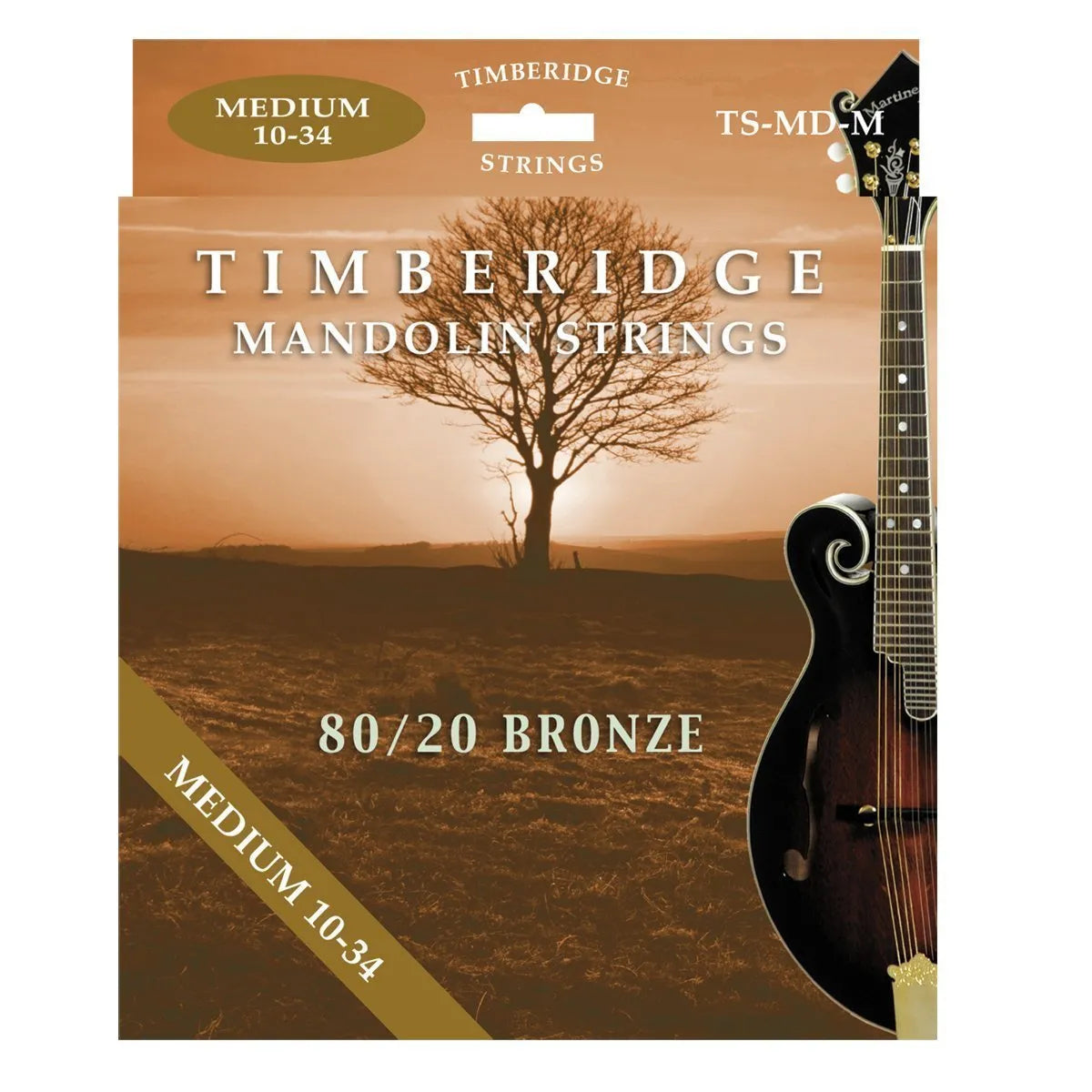 Timberidge TS-MD-M Medium Tension 80/20 Bronze Mandolin Strings 10-34