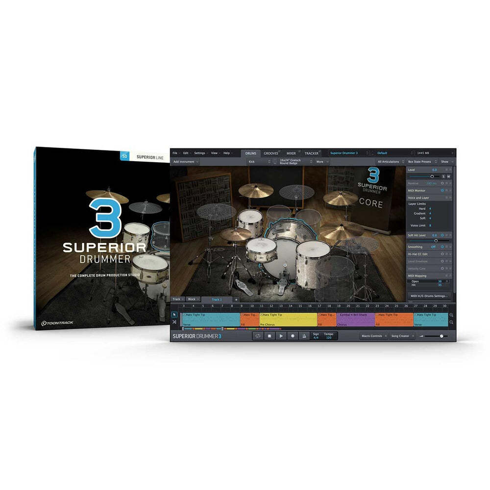 Toontrack Superior Drummer 3 - Software Instrument (Software Serial Number)
