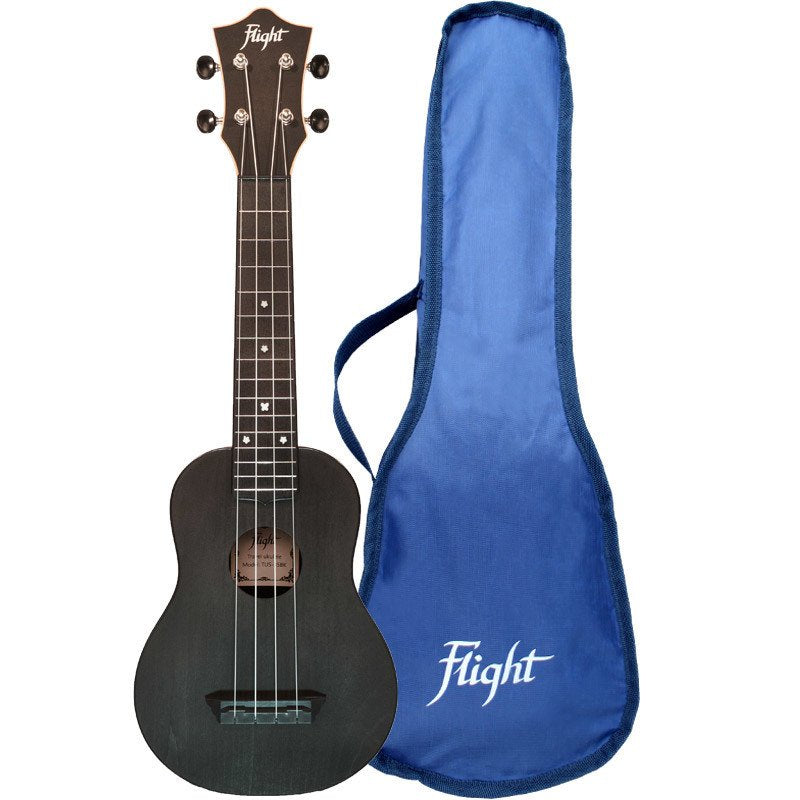 Flight TUS35 ABS Travel Soprano Ukulele — Black (Flight Travel Series)