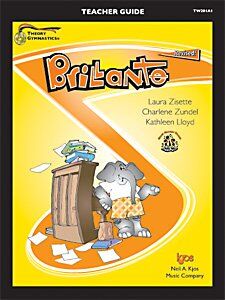 Theory Gymnastics Brillante Teacher Guide by Neil A. Kjos Music Company - 80 Pages