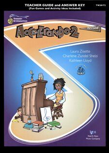 Theory Gymnastics Accelerando 2 Teacher Guide by Neil A. Kjos Music Company, 100 Pages, Comprehensive Theory and Ear-Training Curriculum