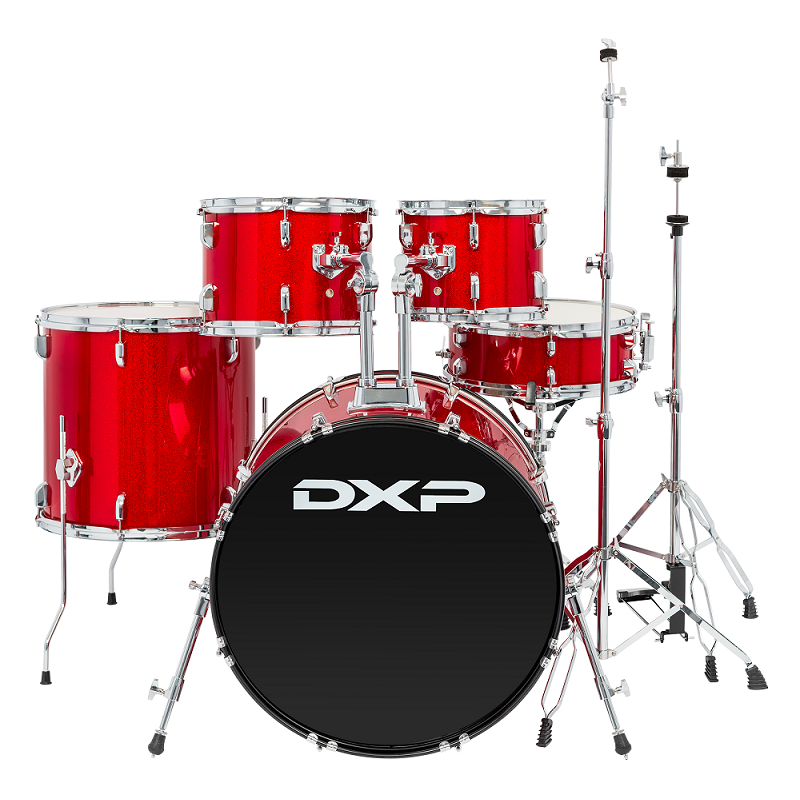 DXP Fusion Plus 22in Drum Kit with 14in Hi-Hats, 16in Crash Cymbals, and Drum Throne — view 5