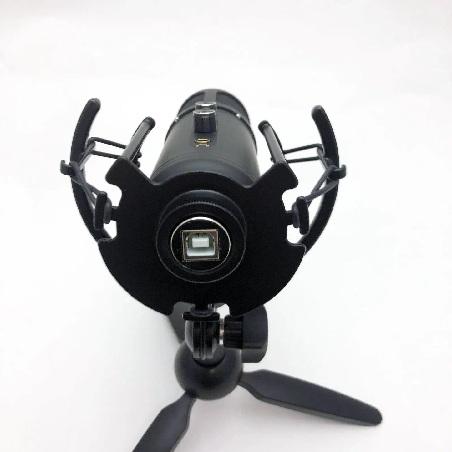 USB Condenser Studio Microphone with Headphone Output, Desk Stand, USB Cable & Carry Bag — view 6
