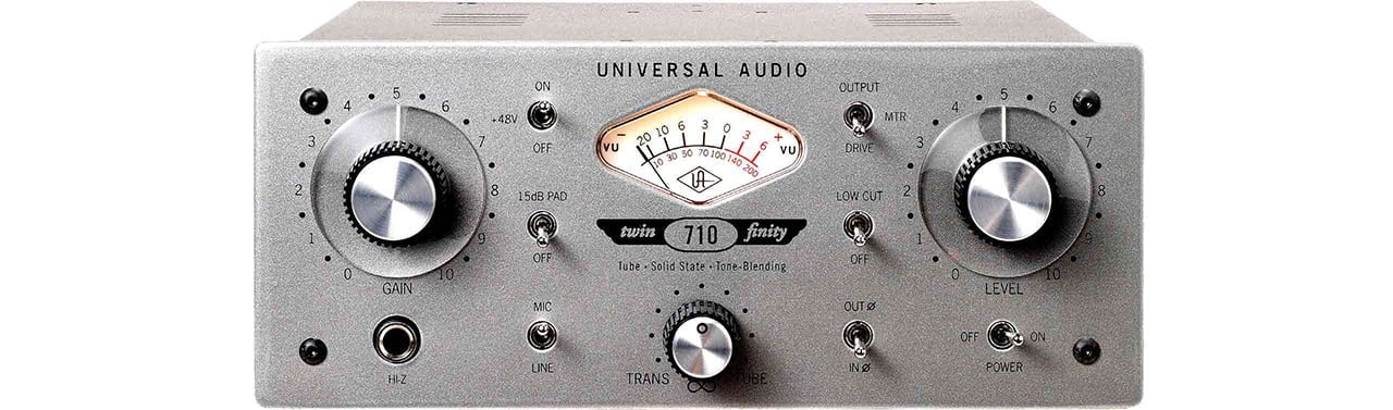 UNIVERSAL AUDIO 710 Twin-finity Single Channel Tube & Solid Mic