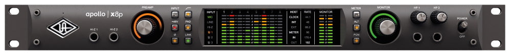 UNIVERSAL AUDIO UA Apollo X8p Thunderbolt 3 Interface