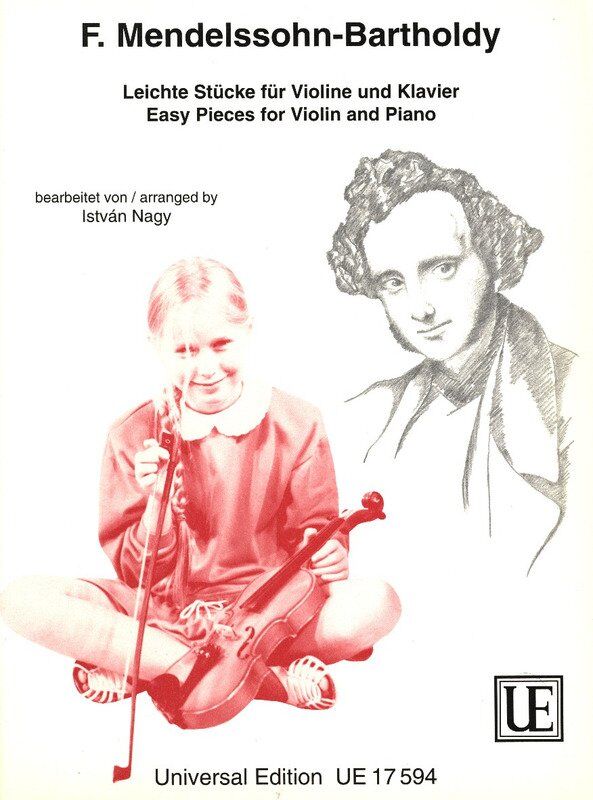 Mendelssohn Easy Pieces for Violin and Piano, Arranged by Istvan Nagy, Universal Edition, 1 Page