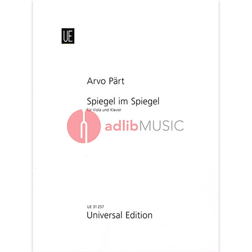 Spiegel im Spiegel for Viola and Piano Sheet Music