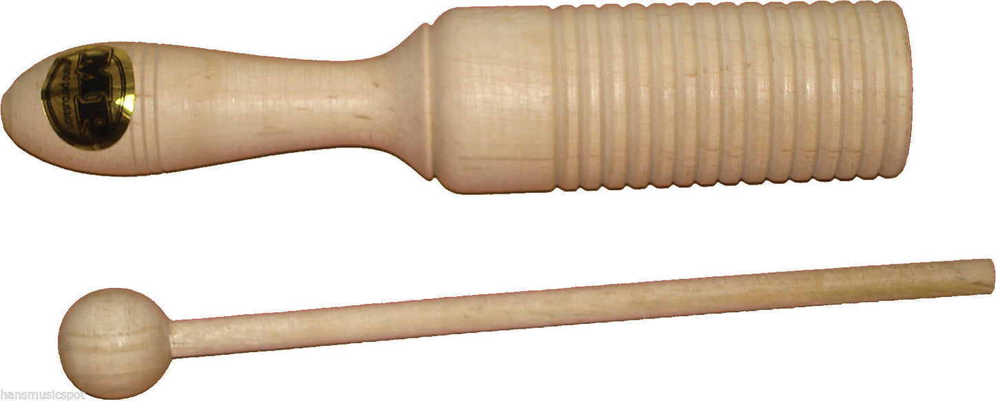 MANO PERCUSSION Wooden GuiroTone Block w/ Beater Kids Education