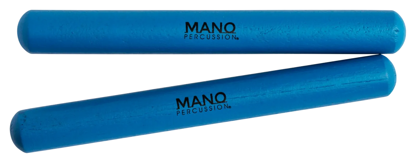 Mano Percussion 6 Inch Coloured Claves - Blue Pair