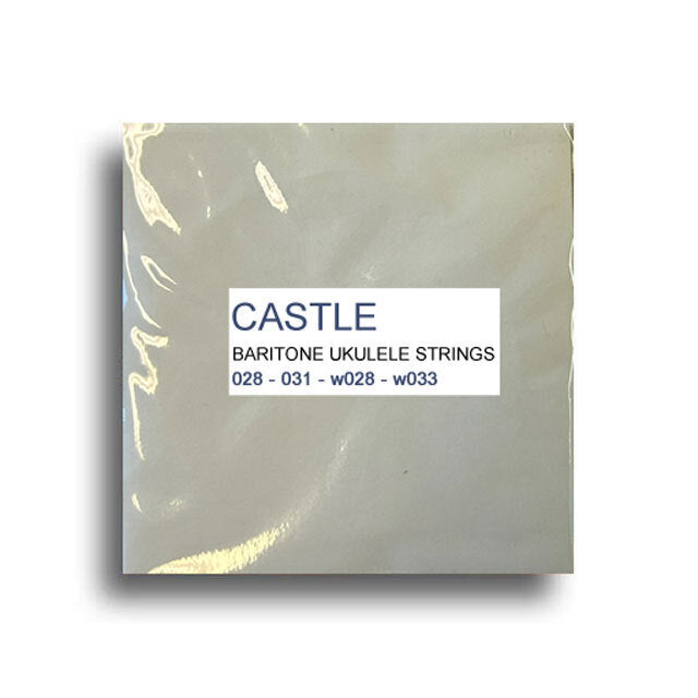 Castle Strings Baritone Ukulele String Set, Gauge: 028 - 031 - w028 - w033, Package: 4 strings