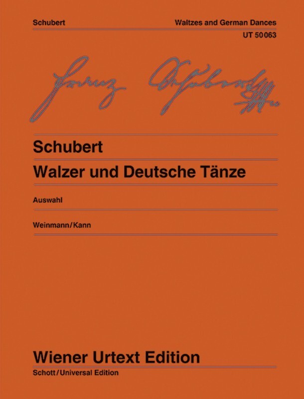Schubert - Waltzes And German Dances (Softcover Book)