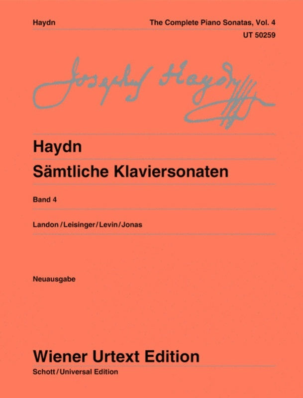 Haydn - Complete Piano Sonatas Vol 4 Urtext