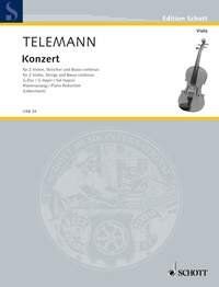 Telemann Concerto in G Major for 2 Violas and Piano, Schott Music Edition, 26 Pages