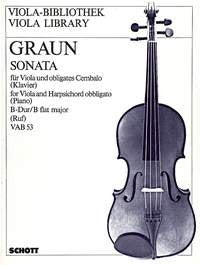 Graun - Sonata B Flat Major For Viola/Piano (Schott Music)