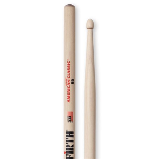 Vic Firth American Classic 8D Wood Tip Drum Sticks