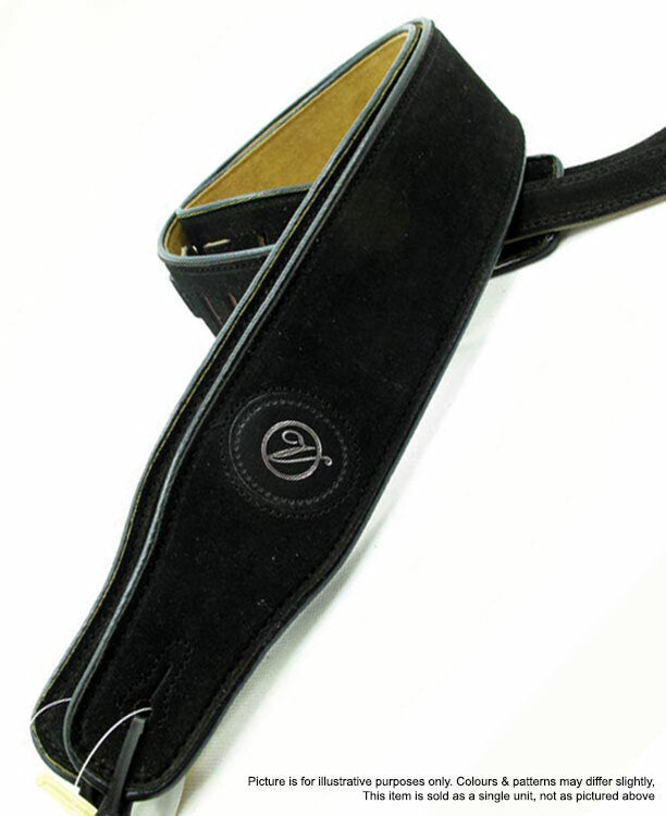 Vorson Black Suede Guitar Strap