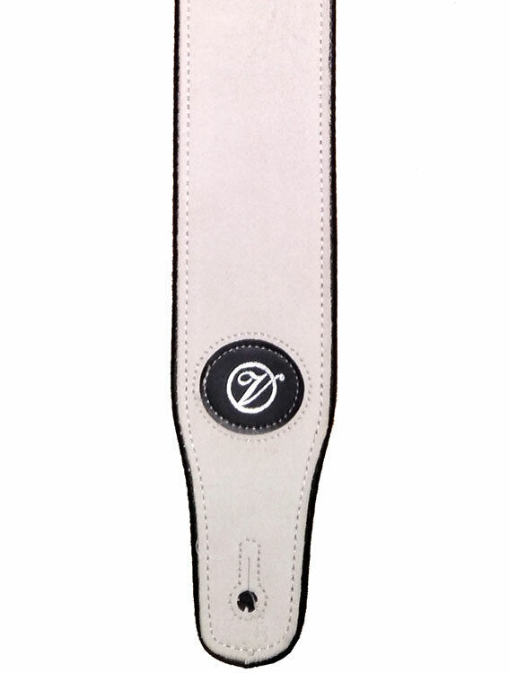 Vorson White Suede Guitar Strap