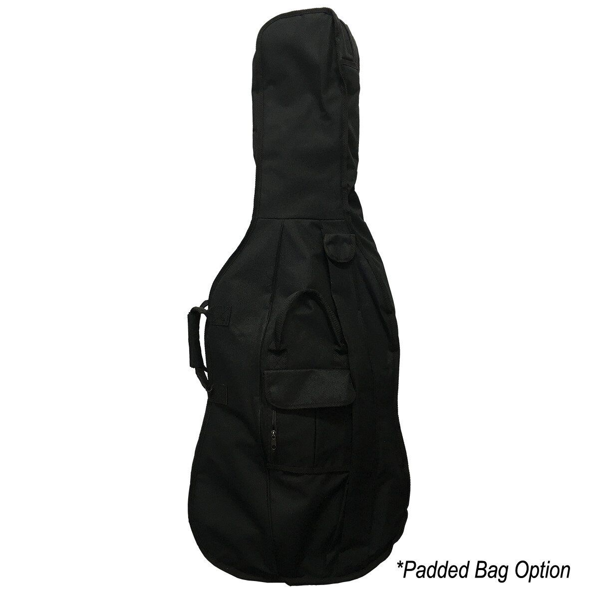 Vivo Student 4/4 Cello Outfit with Case - Solid Spruce Top, Solid Maple Back, Ebony Fingerboard, Ultra-Lightweight Carbon Tailpiece — view 7