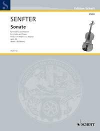Senfter - Sonata A Major Op. 26 for Violin and Piano, 80 Pages, Published by Schott Music
