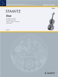 Stamitz - Duo C Major for Violin/Viola, Schott Music, 16 Pages, String Duo