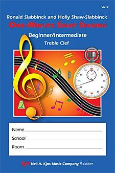 One-Minute Sight Singing - Beginner/Intermediate by Neil A. Kjos Music Company, 96 Pages, Choral