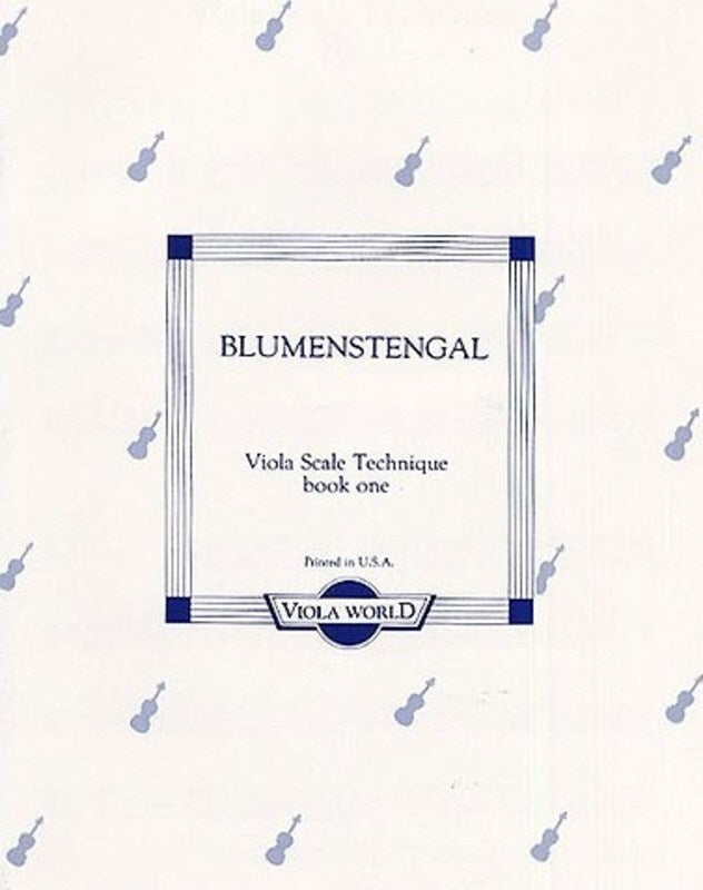 Blumenstengal - Viola Scale Technique Book 1 (Softcover Book)