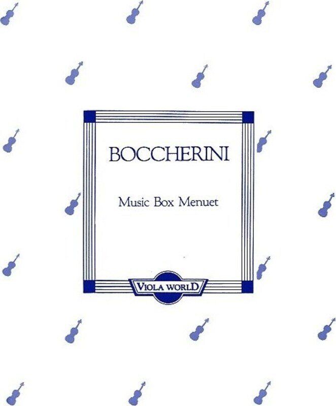 Boccherini Music Box Menuet for Viola and Piano Arranged by Alan Arnold