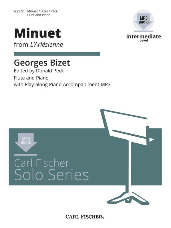 Bizet - Minuet From Larlesienne Flute/Piano Book/Online Audio (Softcover Book/Online Audio)
