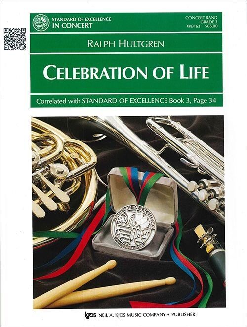 Celebration of Life - Grade 3 Band Composition by Ralph Hultgren, 144 Pages, Includes Sung Passages, Jewish Cultural Themes