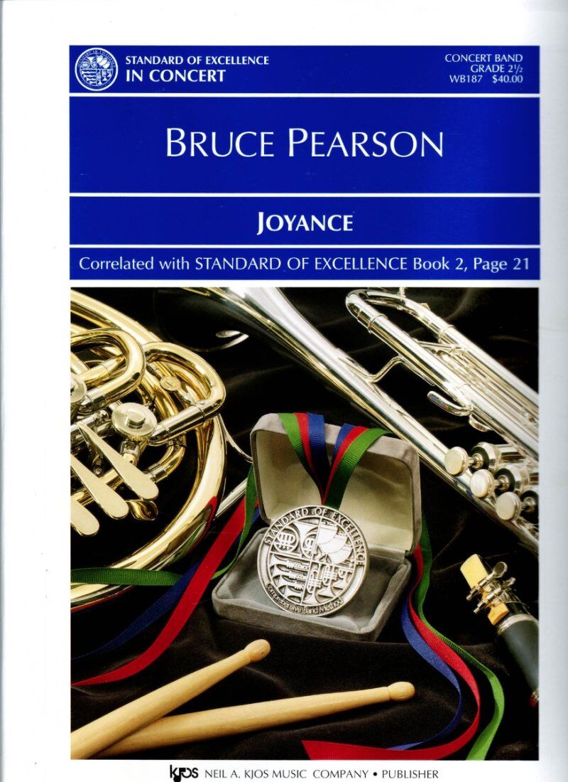 Joyance Concert Band Fantasia for 18th Century Hymn-Tune, 96 Pages, Published by Neil A. Kjos Music Company