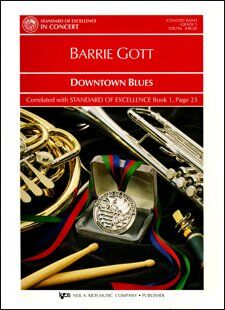 Downtown Blues for Band by Neil A. Kjos Music Company, 1 Page