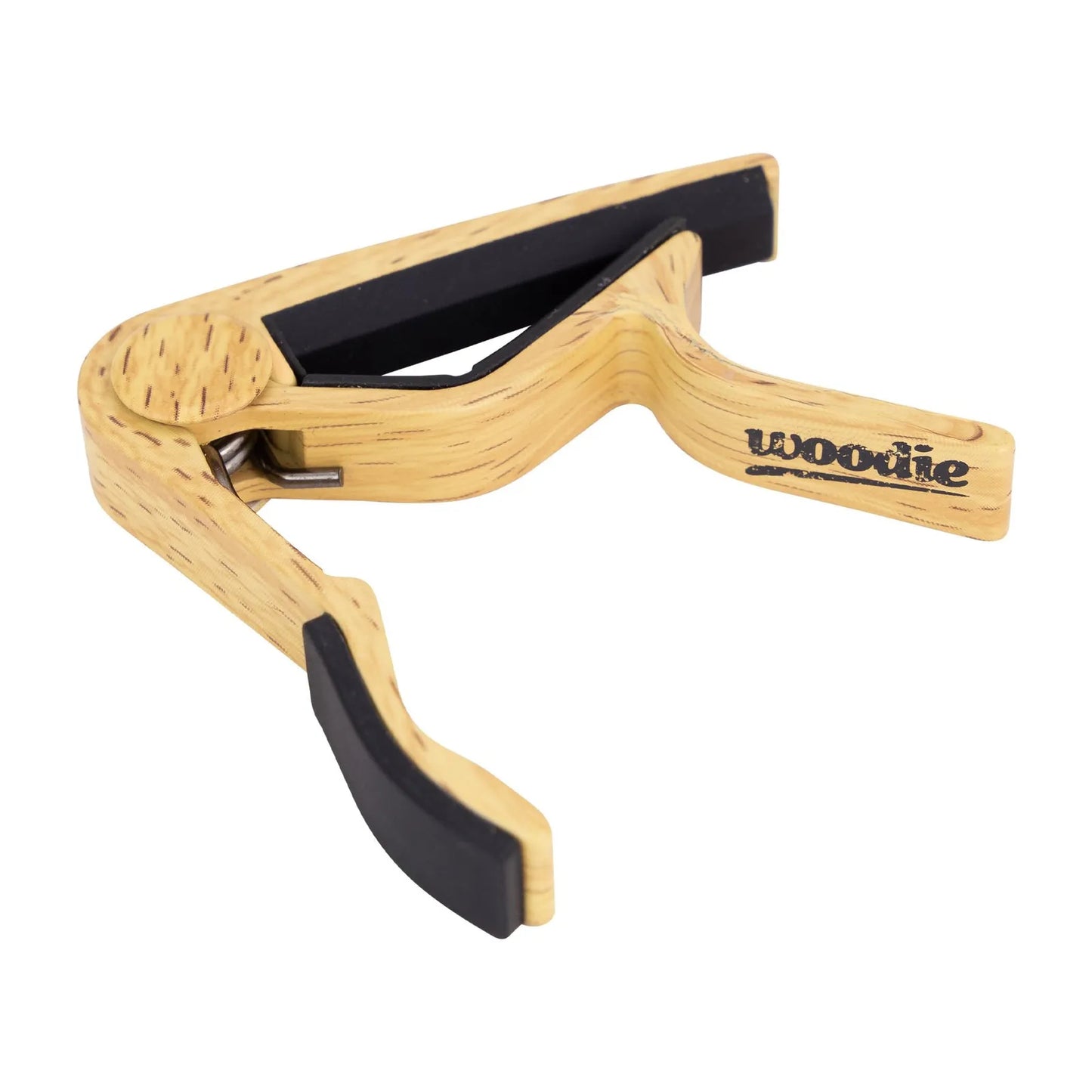 Fretz Woodie Trigger-Style Ukulele Capo with Rubber Grips - Maple — view 2