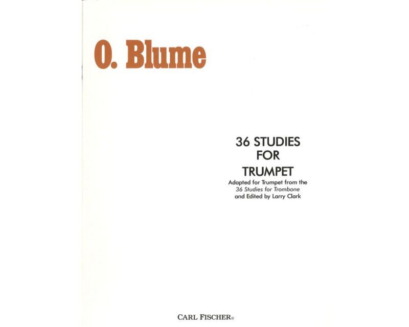 36 Studies for Trumpet by Oscar Blume