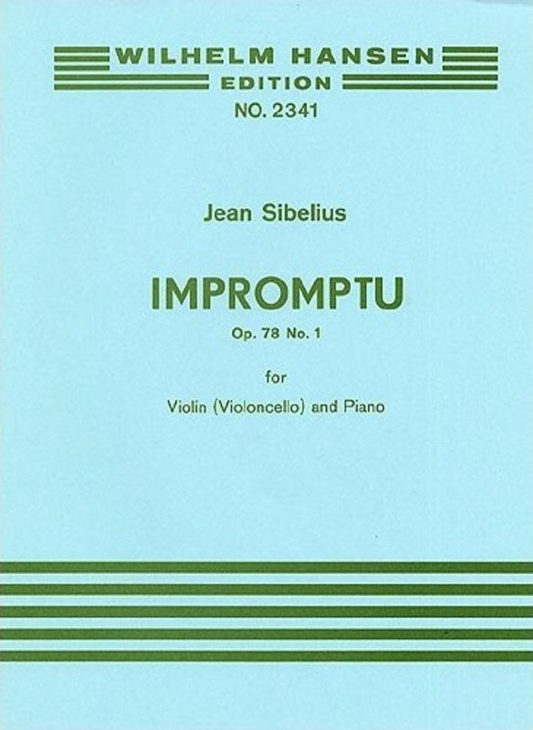 Sibelius Impromptu Op.78 No.1 Violin (Or Cello)/Piano