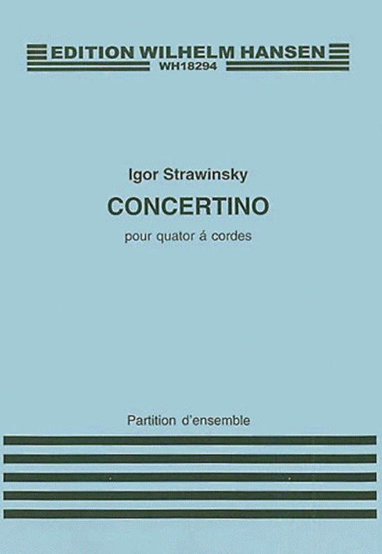 Stravinsky Concertino Score