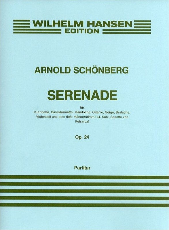 Schoenberg Serenade Op.24 Score(Only)