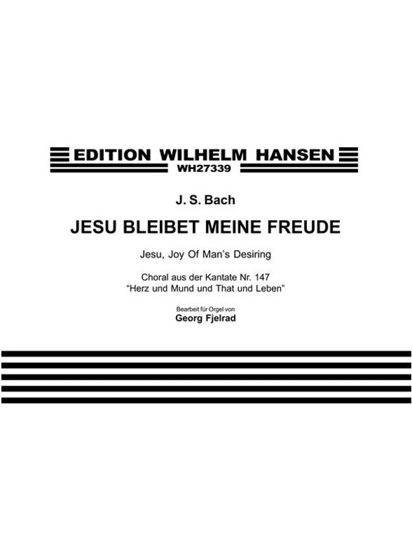 Bach Jesu Joy Of Mans Desiring Organ