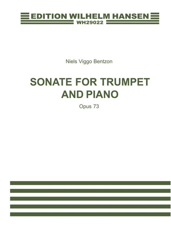 Bentzon Sonata Op.73 Trumpet and Piano